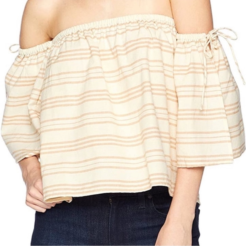 NWT Billabong  Match Off Shoulder Top MSRP $45 P2P 16 - Picture 3 of 3